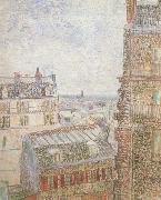 Vincent Van Gogh View of Paris from Vincent's Room in t he Rue Lepic (nn04) Sweden oil painting reproduction